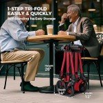 Compact Foldable Rollator with Seat for Seniors