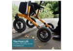 ELENKER All-Terrain Carbon Ultralight Rollator, Orange