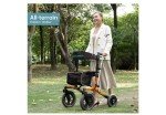 ELENKER All-Terrain Carbon Ultralight Rollator, Orange