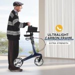 Lightweight Carbon Fiber Rollator Walker for Seniors