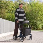 Lightweight Carbon Fiber Rollator Walker for Seniors