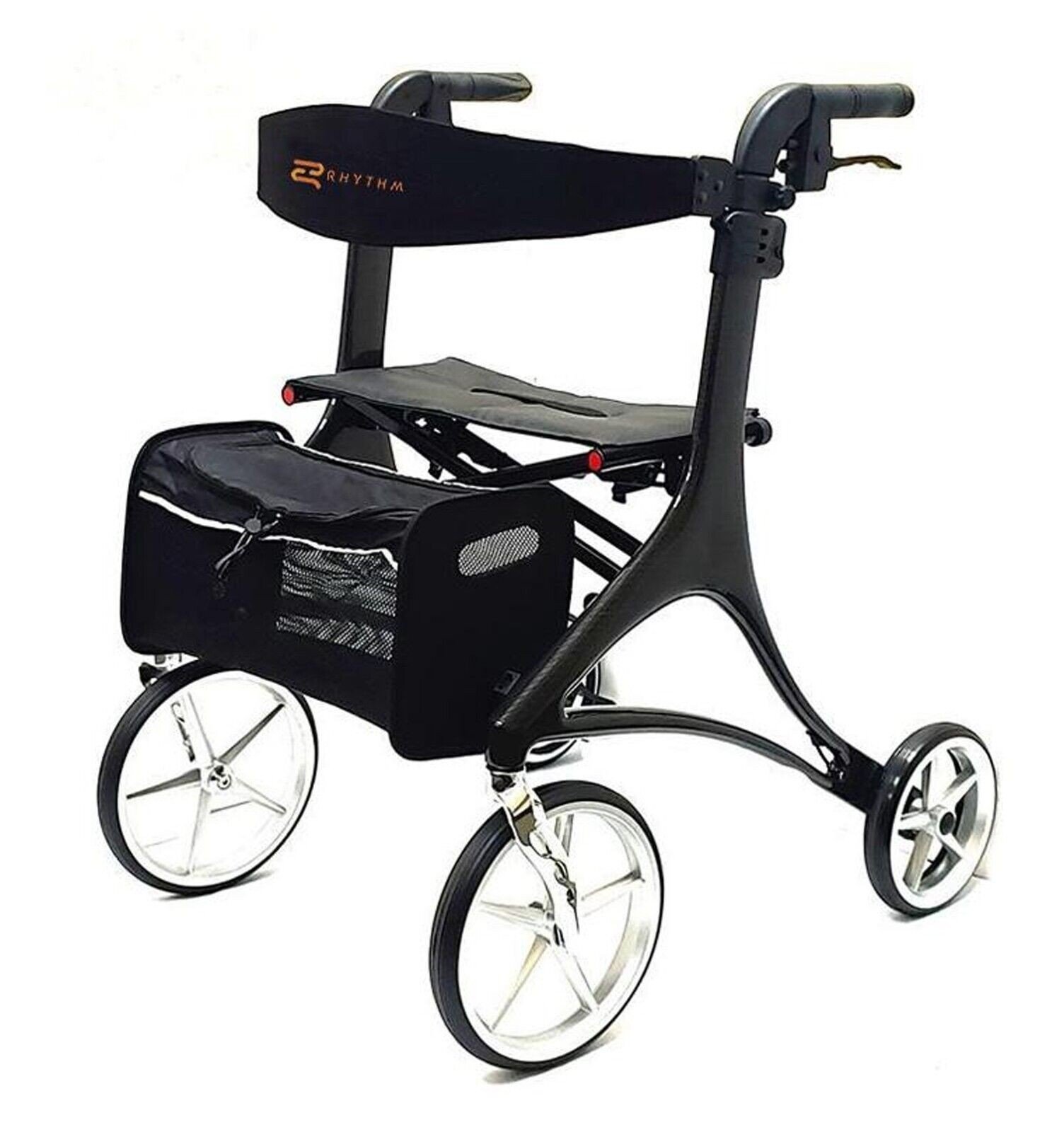 Carbon Ultralight Rollator Walker - Folds Easily