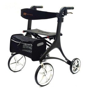 Carbon Ultralight Rollator Walker - Folds Easily