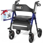 VOCIC Ultralight Rollator Walker with Seat