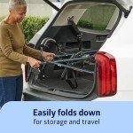Lightweight Folding Aluminum Rollator Walker - Smoky Blue