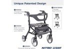 Drive Medical Nitro Ultralight Rollator Walker with Seat