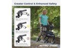 Drive Medical Nitro Ultralight Rollator Walker with Seat