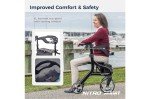 Drive Medical Nitro Ultralight Rollator Walker with Seat