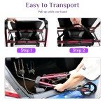 Lightweight JumboTIGER Rollator Walker with Padded Seat