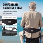 Ultralight Folding Rollator and Transport Chair Combo