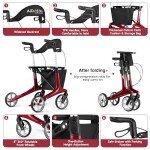 Lightweight Carbon Ultralight Rollator Walker for Seniors