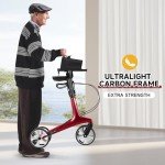 Lightweight Carbon Ultralight Rollator Walker for Seniors