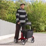 Lightweight Carbon Ultralight Rollator Walker for Seniors