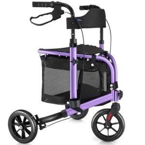 Violet Carbon Ultralight 3-Wheel Rollator
