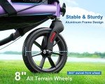 Violet Carbon Ultralight 3-Wheel Rollator