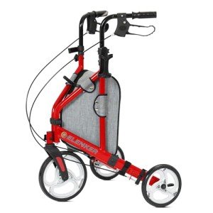 ELENKER Compact 3-Wheel Rollator for Seniors