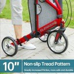 ELENKER Compact 3-Wheel Rollator for Seniors