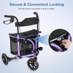 Violet Carbon Ultralight 3-Wheel Rollator