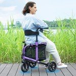 Violet Carbon Ultralight 3-Wheel Rollator