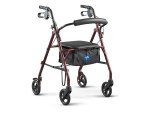 Medline Adjustable Foldable Rollator with Seat