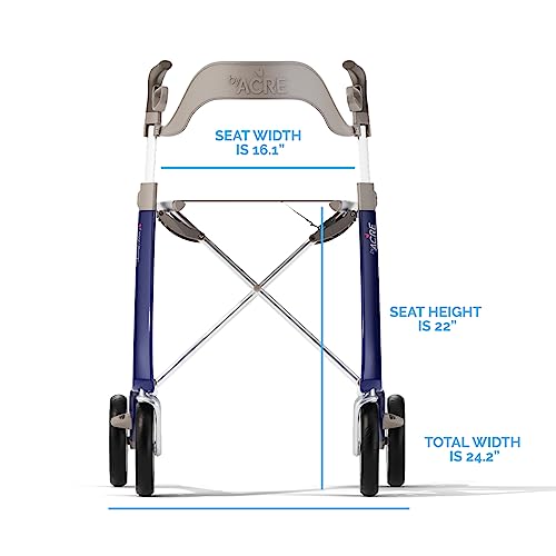 ACRE Ultralight Carbon Fiber Rollator - Blue