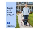 Medline Adjustable Foldable Rollator with Seat