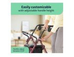 Medline Adjustable Foldable Rollator with Seat