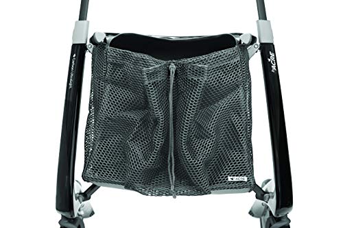 Carbon Ultralight Rollator with Grocery Bag, Grey
