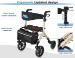 Carbon Ultralight Foldable Walker with 4 Wheels