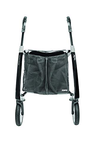 Carbon Ultralight Rollator with Grocery Bag, Grey