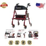 Lightweight Adjustable Rollator Walker for Seniors