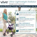 Vive Mobility Ultralight Folding Senior Rollator