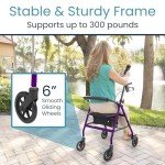 Vive Mobility Ultralight Folding Senior Rollator