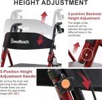 Lightweight Adjustable Rollator Walker for Seniors