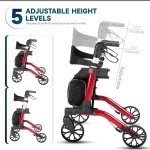 Carbon Ultralight Rollator for Easy Mobility