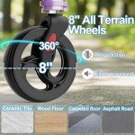 HOMLAND Ultralight 3-Wheel Rollator for Seniors