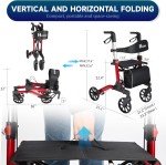 Carbon Ultralight Rollator for Easy Mobility