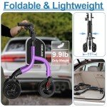 HOMLAND Ultralight 3-Wheel Rollator for Seniors