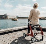 byACRE Ultralight Carbon Rollator Walker with Bag