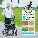 Ultra Lightweight All-Terrain Rollator for Seniors