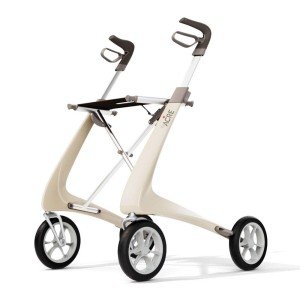 byACRE Carbon Ultralight Rollator Walker - Oyster White