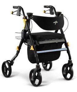 Medline Empower Ultralight Folding Rollator Walker