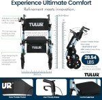 2-in-1 All-Terrain Rollator and Wheelchair Combo