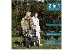 ELENKER 2-in-1 All Terrain Rollator & Wheelchair