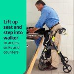 Medline Empower Ultralight Folding Rollator Walker