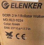 ELENKER 2-in-1 All Terrain Rollator & Wheelchair