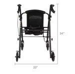 Carbon Ultralight 12.3lbs Walker for Seniors