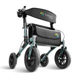 Helavo All-Terrain Ultralight Rollator with 12” Tires