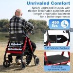 Carbon Ultralight 2-in-1 Rollator Transport Chair