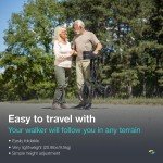 Helavo All-Terrain Ultralight Rollator with 12” Tires